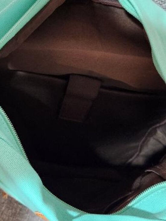 Mygreen Casual Style Canvas Backpack Water Green Mint NWT main image 7